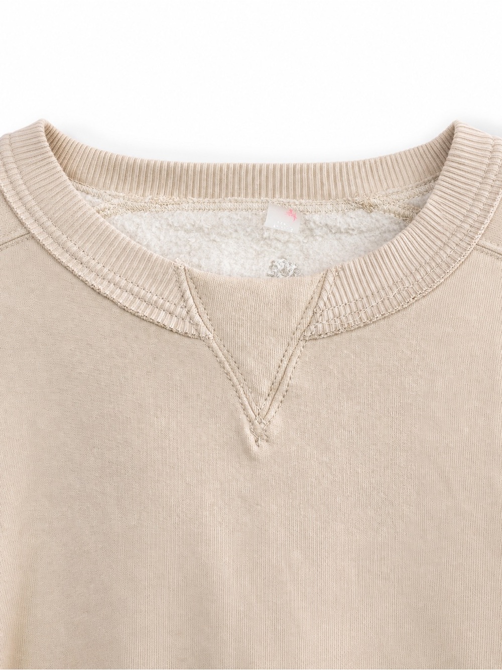 FP Movement Free People Intercept Pullover Sweatshirt Oatmilk Cream EUC - Picture 3 of 7